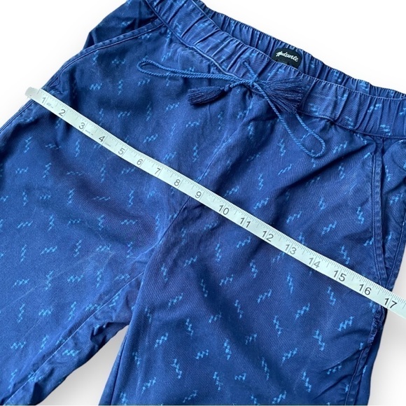 Madewell Navy Blue Ikat Print Track Trousers Size Extra Small - Picture 13 of 16